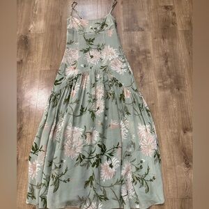 Reformation Catana Dress Green - Size 2